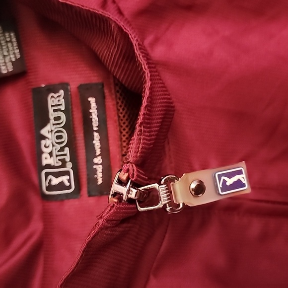 PGA Tour Red Jacket with Full-Zip and Fitted Cuffs - Picture 2 of 15